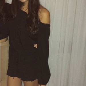 Black off the shoulder Brandy Melville